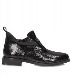 Filippo Elegáns lakkozott női bakancs Filippo DBT6425/25 Bk (DBT6425/24 BK)