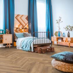 SWISS KRONO Parchet laminat 8 mm Stejar Kronotex Herringbone ton mediu D4764