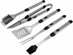 Wertcraft Set ustensile pentru gratar 5 piese Wertcraft KY008, geanta inclusa, furculita + spatula + cleste + doua perii (mst-KY008)
