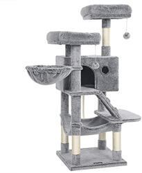 FEANDREA Macska kaparófa, macskatorony nagy macskáknak, ultrapuha, szürkéskék (PCT162W01) - tutihome