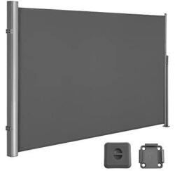 SONGMICS Oldalsó napellenző, kihúzható, 180 x 400 cm, antracit (GSA184G)
