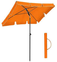 SONGMICS Téglalap alakú erkély napernyő 2 x 1, 25 m, UPF 50+ védelem, talp nem tartozék, narancs (GPU25OG)