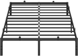VASAGLE Ágykeret 140 × 190 cm, matt fekete (RMB133B01)