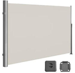 SONGMICS Oldalsó napellenző, kihúzható, 200 × 400 cm, bézs (GSA204E01)