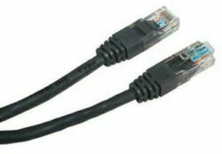  Cablu de rețea LAN UTP patchcord, Cat. 5e, RJ45 mascul - RJ45 mascul, 3 m, neecranat, negru, economic, REDUCERE