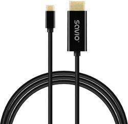 Elmak Savio CL-191 2 M USB C Fekete USB kábel (CL-191)