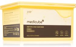Medicube Deep Vita C Daily Quick Mask hidratáló gézmaszk egységesíti a bőrszín tónusait nagy csomagolás 30 db