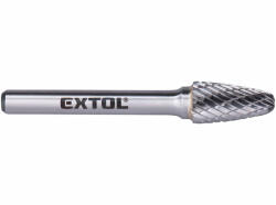 Extol EXTOL industial turbómaró, rotormaró, Méret: ⌀10×20mm, szár 6mm, keresztfogazás volfrámkarbid (vídia) (8703754)