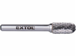 Extol EXTOL industial turbómaró, rotormaró, Méret: ⌀10×20mm, szár 6mm, keresztfogazás volfrámkarbid (vídia) (8703724)