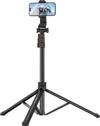 Ulanzi ZB64Z selfie állvány, monopod, telefontartó és bluetooth adapter, 160cm, fekete (UL-T126USB1) (UL-T126USB1)