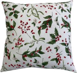 Best Sleep díszpárna, Karácsonyi bogyó, 45x45x10 cm, poliészter