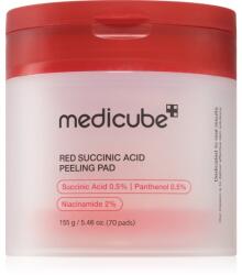 medicube Red Succinic Acid Peeling Pad hámlasztó kendők a problémás bőrre 70 db