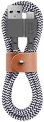 Native Union BELT-AC-ZEB-NP 1, 2 M USB A USB C Fekete, Fehér USB kábel (BELT-AC-ZEB-NP)
