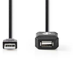 Nedis CCGL60EXTBK200 USB 2.0 20 M USB A Fekete USB kábel (CCGL60EXTBK200)