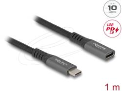 Delock 80022 USB 3.2 Gen 2 (3.1 Gen 2) 1 M USB C Fekete USB kábel (80022)