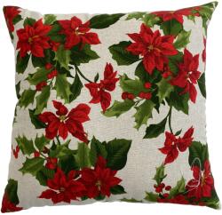 Best Sleep díszpárna, Mikulásvirág mintás, 45x45x10 cm, poliészter