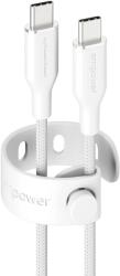 PanzerGlass Racing 60W USB-C to USB-C Cable | USB 2.0 | 1.2M | Silver White Fehér USB kábel (EM52178)