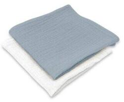 Qmini Set 2 Museline Qmini Multifunctionale Material Certificat Oeko Tex Standard 100 30x30cm +0luni Jeans si Crem (6426972029780)