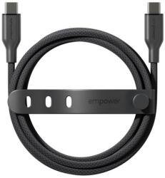 PanzerGlass Racing 60W USB-C to USB-C Cable | USB 2.0 | 2M | Space Black Fekete USB kábel (EM94057)