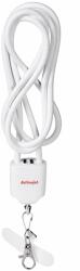 Activejet 5901443391951 USB 2.0 1, 25 M USB A USB C/Lightning Fehér USB kábel (Activejet smycz do ładowania 3w)
