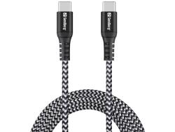 Sandberg 441-67 USB 2.0 2 M USB C Fekete, Fehér USB kábel (441-67)