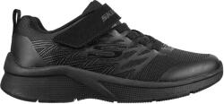 Skechers Skechers, Microspec Texlor tépőzáras sneaker, Koptatott fekete, Fekete, 30 EU (403770L-BBK-30)
