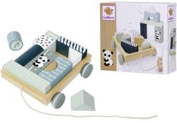 Eichhorn Jucarie din lemn Eichhorn - Carucior de constructie, Urs Panda