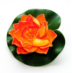 Velda Lótusz virág narancs 10cm