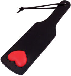  Rouge - valódi bőr, szíves paskoló (fekete) - pirospillango