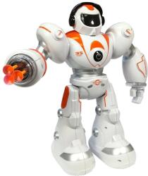 LEAN Toys 4261 Interaktív RC robot kilőhető lövedékekkel, narancssárga