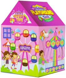 LEAN Toys 10520 Vidámpark játéksátor, 123×82 cm, rózsaszín