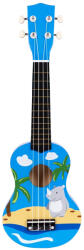 ECOTOYS MF019H Fa gyerek gitár 4 nejlon húrral és pengetővel, kék