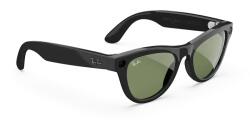 Ray-Ban Ochelari Smart META Skyler Gen 2 RW4014 601/1M 52-20, Wi-Fi 6, Bluetooth Lentile cu Tranzitie Transparent/Verde Negru (RW4014 601/1M 52-20) - vexio