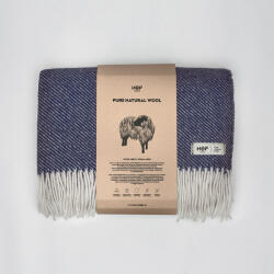  HOP DESIGN gyapjú takaró - RURU (sötétkék)