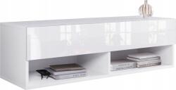  Modern, 100 cm-es, fogantyú nélküli TV-szekrény fényes előlapokkal, szabadon álló vagy falra szerelhető - pepita - 41 587 Ft