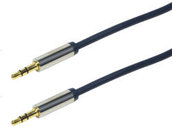 LogiLink audió kábel 3.5 mm Sztereó M/M egyenes, 1, 5 m, kék
