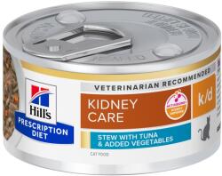 Hill's Prescription Diet 48x82g Hill's Prescription Diet 29% kedvezménnyel! nedves macskatáp - k/d Kidney Care Ragout tonhal & zöldség
