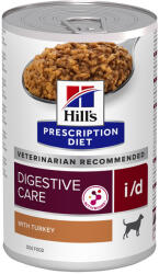 Hill's Prescription Diet 12x360g Hill's Prescription Diet nedves kutyatáp 25% kedvezménnyel! - i/d Digestive Care pulyka