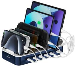 4smarts Töltőállomás 4smarts Team 100W kábel készlettel tengerészkék