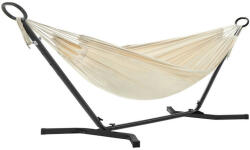 SONGMICS Hordozható Függőágy Állvánnyal Bézs-Fekete 210 cm (GHS001M01)