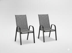 GardenLine 2 SZÜRKE KERTI SZÉK SZETT 54 x 72 x 96 *9917 (CH-NEO9917)