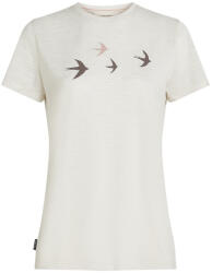 Icebreaker Women Merino 150 Tech Lite SS Tee Bird Transit Mărime: L / Culoare: alb (IB0A57FX1161)