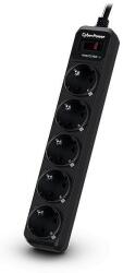 CyberPower Prelungitor CyberPower B0520SC0-DE 5 prize 350 J 1.8 m negru (B0520SCO-DE)