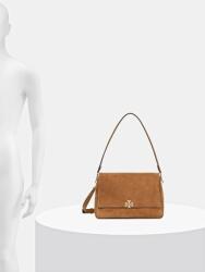 Tory Burch Велурена чанта Tory Burch Charlie (184125)