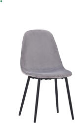 Mobiliamo Modern étkezőszék szürke színben, bársony kárpittal DC-4469
