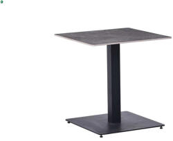 Mobiliamo Bisztróasztal szürke márványhatású szinterezett kerámia lappal, 70×70 cm méretben RISTRETTO