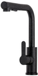 Gamma Side2 Mosogató Csaptelep - Kihúzható zuhanyfej, Szemcsés Fekete (BSE2-BP) - watermarkt