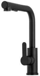 Gamma Side2 Mosogató Csaptelep - Kihúzható zuhanyfej, Matt Fekete (BSE2-BK) - watermarkt