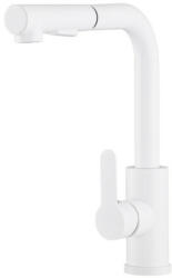 Gamma Side2 Mosogató Csaptelep - Kihúzható zuhanyfej, Fehér (BSE2-WH) - watermarkt