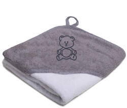  Stella fürdőlepedő hímzett 80x80cm szürke-fehér maci - babycenter-online